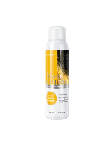 NICKA K NEWYORK Tyche Magic Color Hair Glitter Spray Gold Glitter