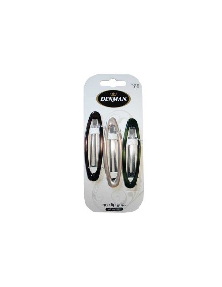 Hair AccessoriesDenman No Slip Oval Clips 3 Piece 71018 D Hair AccessoriesDenman No Slip Oval Clips 3 Piece 71018 D