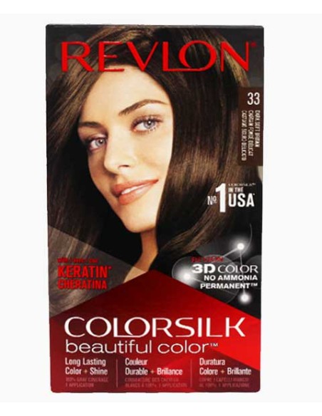 Revlon Colorsilk Beautiful Color Permanent Hair Color 33 Dark Soft Brown Revlon Colorsilk Beautiful Color Permanent Hair Color 33 Dark Soft Brown