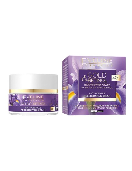 Eveline Gold Retinol Anti Wrinkle Regenerating Cream 40 Plus Eveline Gold Retinol Anti Wrinkle Regenerating Cream 40 Plus