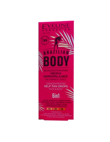 Eveline Brazilian Body 6 In 1 Self Tan Drops