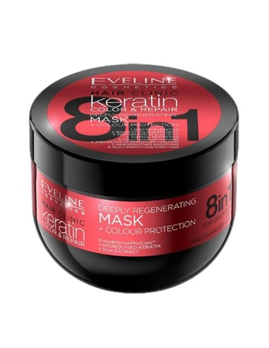 Eveline Hair Clinic Keratin 8 In 1 Deeply Regenerating Mask