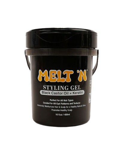 EBIN New York Melt N Black Castor Oil Keratin Styling Gel