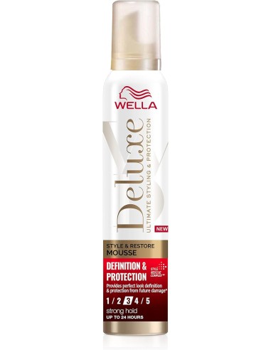 Wella Deluxe Style And Restore Strong Hold Mousse