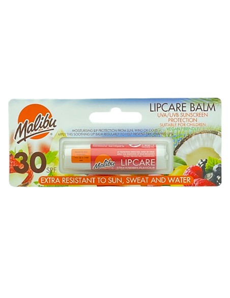 Malibu Strawberry Flavour Lipcare Balm SPF30 Malibu Strawberry Flavour Lipcare Balm SPF30