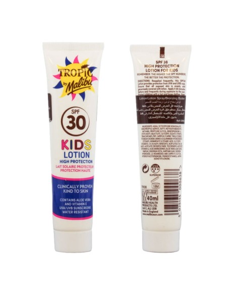 Malibu Tropic Kids High Protection Lotion SPF30 Malibu Tropic Kids High Protection Lotion SPF30