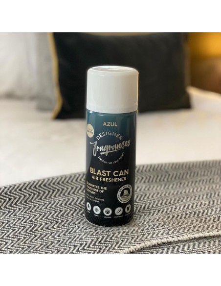 Designer Fragrances Blast Can Air Freshener & Sanitiser Azul Designer Fragrances Blast Can Air Freshener & Sanitiser Azul