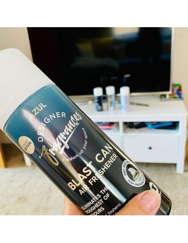 Designer Fragrances Blast Can Air Freshener & Sanitiser Azul Designer Fragrances Blast Can Air Freshener & Sanitiser Azul