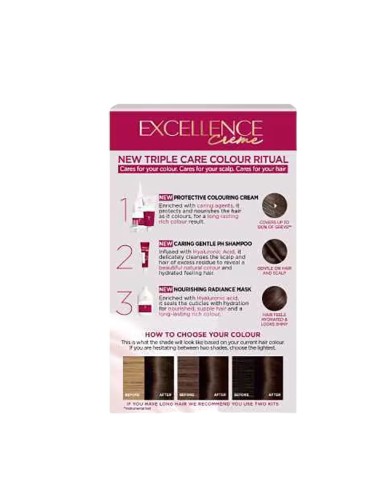 Loreal Excellence Creme Advanced Triple Care Creme Colour 4