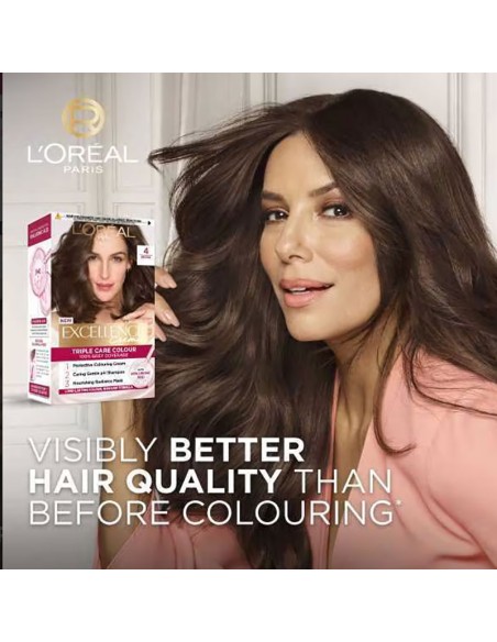 Loreal Excellence Creme Advanced Triple Care Creme Colour 4