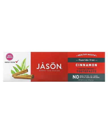 Jason Healthy Mouth Fluoride Free Cinnamon Toothpaste