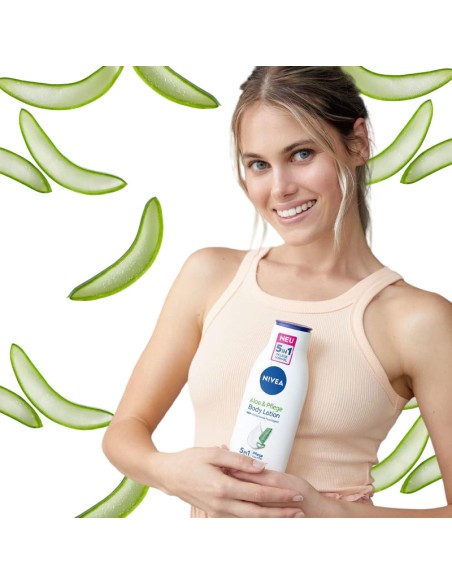Nivea Aloe And Hydration 5 In 1 Care Body Lotion
