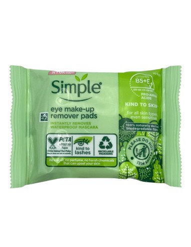 Simple Kind To Eyes Eye Make Up Remover Pads