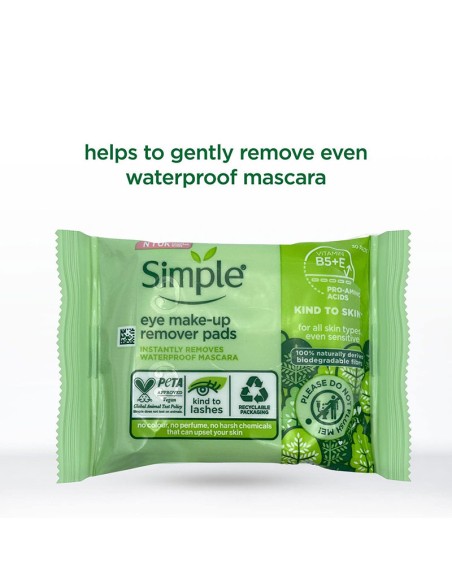 Simple Kind To Eyes Eye Make Up Remover Pads Simple Kind To Eyes Eye Make Up Remover Pads