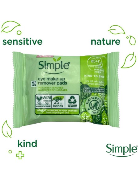 Simple Kind To Eyes Eye Make Up Remover Pads Simple Kind To Eyes Eye Make Up Remover Pads
