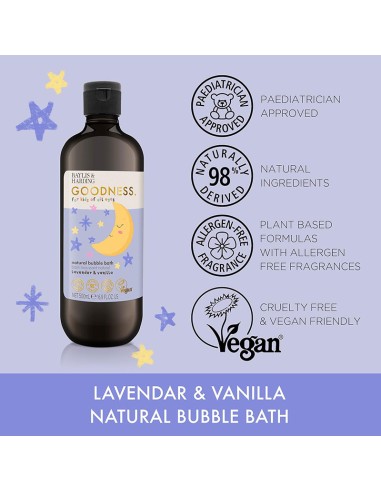 Goodness Kids Lavender & Vanilla Natural Bubble Bath