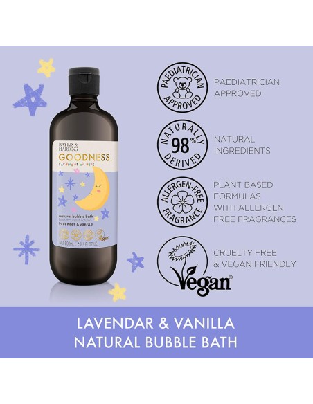 Goodness Kids Lavender & Vanilla Natural Bubble Bath