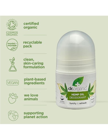 Bioactive Skincare Hemp Oil Deodorant Roll On
