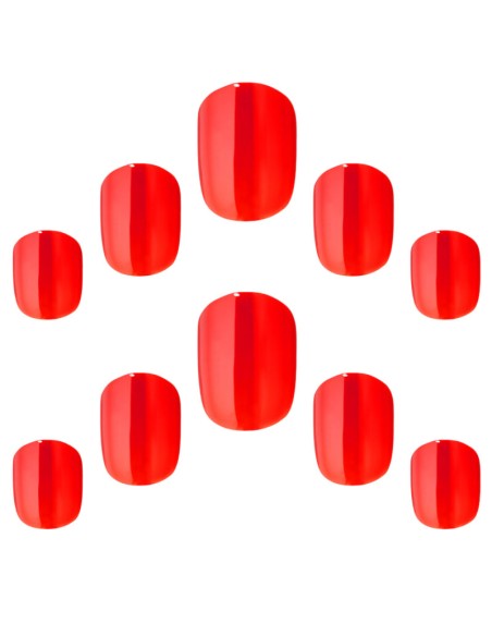 Elegant Touch Pillarbox Red Nail With Glue Elegant Touch Pillarbox Red Nail With Glue