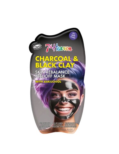 7Th Heaven Charcoal & Black Clay Skin Rebalance Peel Off Mask