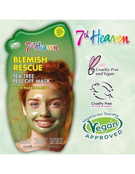 7Th Heaven Blemish Rescue Tea Tree Peel Off Mask