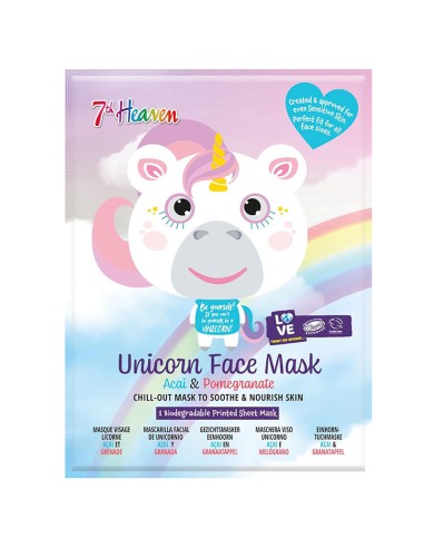 7Th Heaven Acai & Pomegranate Unicorn Face Mask