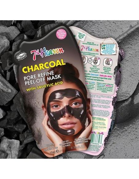 7Th Heaven Charcoal Pore Refine Peel Off Mask