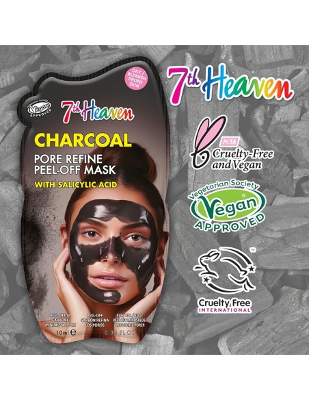 7Th Heaven Charcoal Pore Refine Peel Off Mask