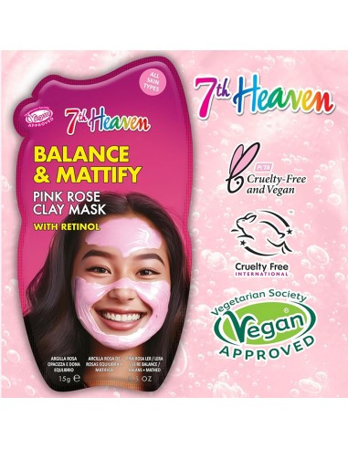 7Th Heaven Balance & Mattify Pink Rose Clay Mask