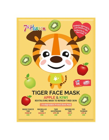 7Th Heaven Apple & Kiwi Tiger Face Mask