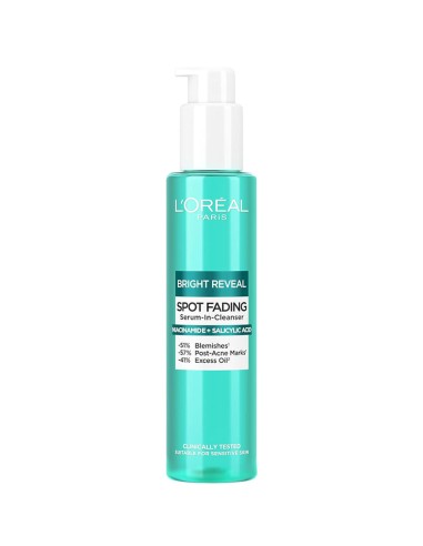 Loreal Bright Reveal Spot Fading Serum In Cleanser