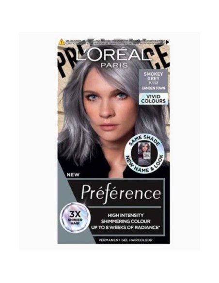Preference High Intensity Permanent Gel Hair Colour Smokey Grey