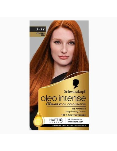 Schwarzkopf Oleo Intense Permanent Oil Colouration 7 77 Copper Red Schwarzkopf Oleo Intense Permanent Oil Colouration 7 77 Copper Red