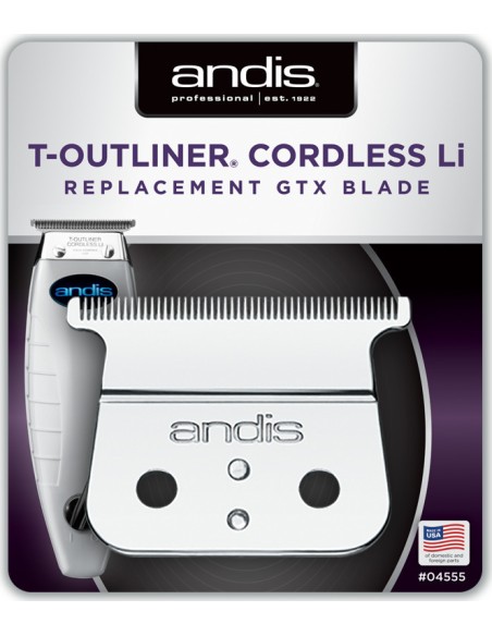 Andis T Outliner Cordless Li Replacement GTX Blade 04555
