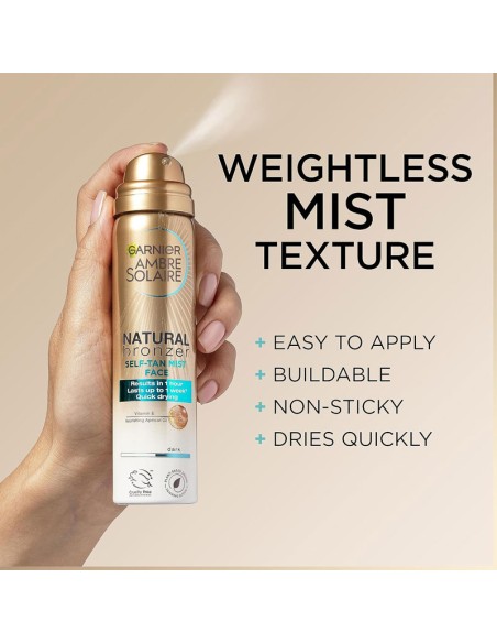Ambre Solaire Natural Bronzer Self Tan Body Mist Dark