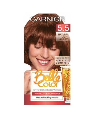 GarnierBelle Color Creme Permanent 5.5 Natural Light Auburn GarnierBelle Color Creme Permanent 5.5 Natural Light Auburn