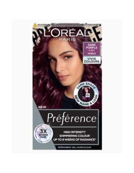 Preference High Intensity Permanent Gel Hair Colour Dark Purple