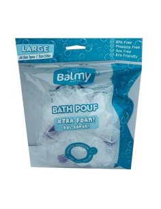 Balmy Easy Foaming Bath Pouf Large