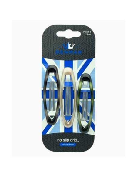 Hair AccessoriesDenman No Slip Oval Clips 3 Piece 71018 D Hair AccessoriesDenman No Slip Oval Clips 3 Piece 71018 D