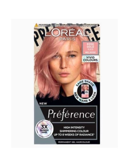 Preference High Intensity Permanent Gel Hair Colour Rose Gold