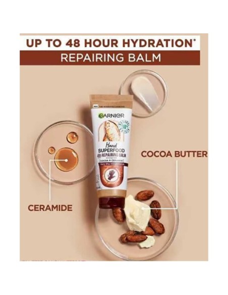 Garnier Hand Superfood Repairing Balm With Cocoa And Ceramide Garnier Hand Superfood Repairing Balm With Cocoa And Ceramide
