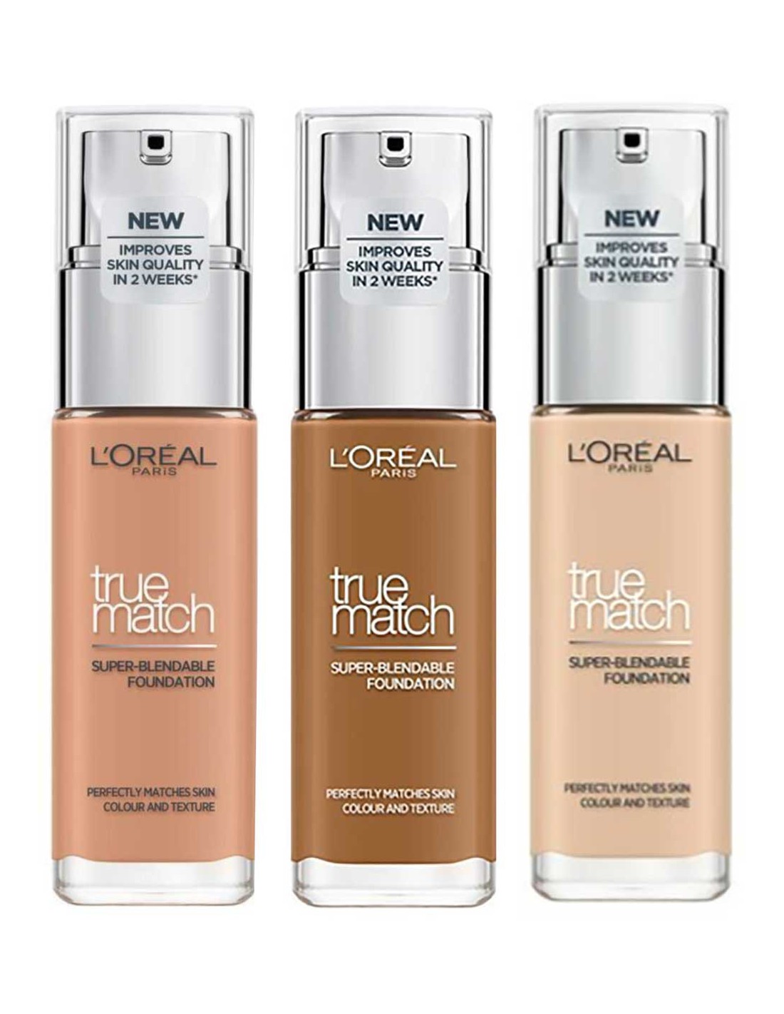L'Oreal True match foundations in all colours