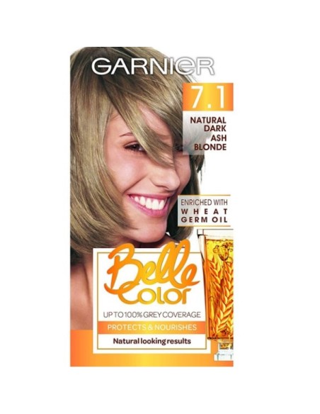 GarnierBelle Color Creme Permanent 7.1 Natural Dark Ash Blonde GarnierBelle Color Creme Permanent 7.1 Natural Dark Ash Blonde