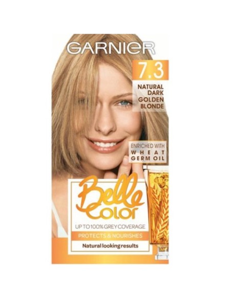 GarnierBelle Color Creme Permanent 7.3 Natural Dark Golden Blonde GarnierBelle Color Creme Permanent 7.3 Natural Dark Golden Blonde