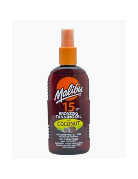 Malibu Bronzing Tanning Oil With Coconut SPF15 Malibu Bronzing Tanning Oil With Coconut SPF15