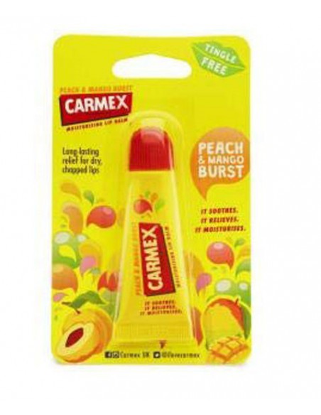 Carmex Moisturising Lip Balm Tube Peach And Mango Burst