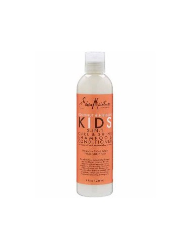 Coconut And Hibiscus Kids 2 In 1 Curl And Shine Shampoo And Conditioner