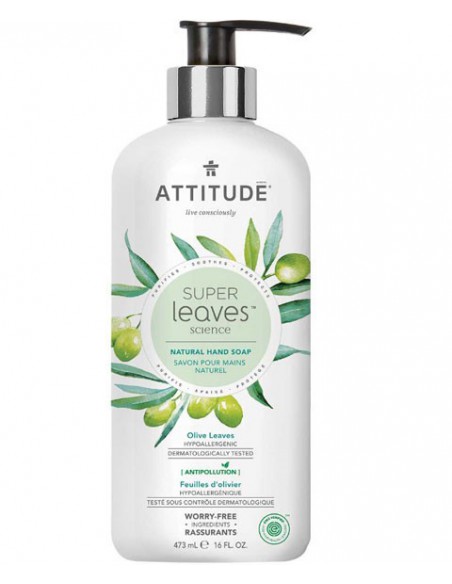 Super Leaves Science Natural Olive Leaves Hand Soap Super Leaves Science Natural Olive Leaves Hand Soap