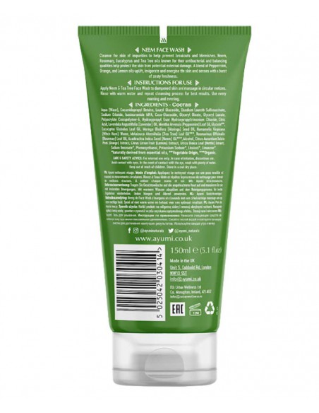 Ayumi Naturals Neem And Tea Tree Face Wash Ayumi Naturals Neem And Tea Tree Face Wash