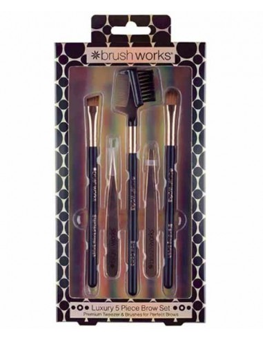 Brush Works Luxury 5 Piece Brow Set Brush Works Luxury 5 Piece Brow Set